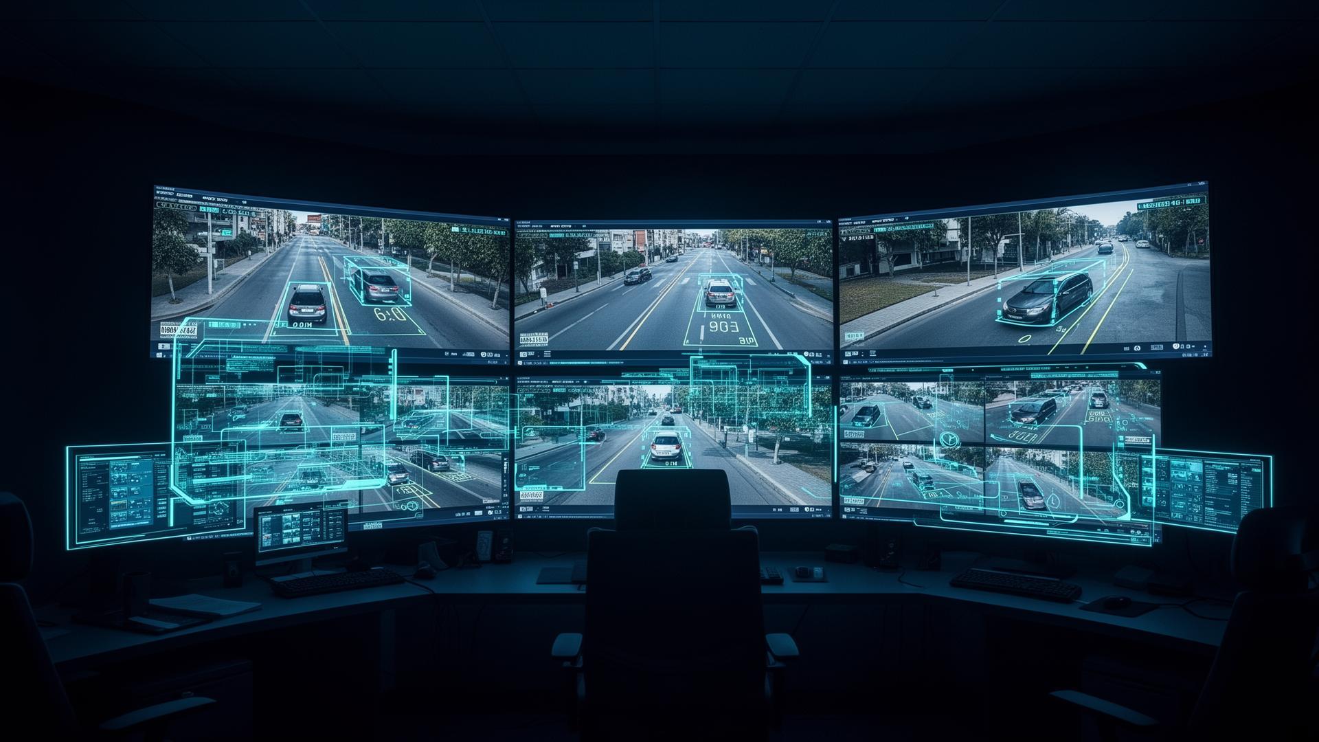 AI-powered surveillance dashboard with live detection feeds